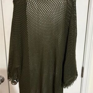 Miami Olive Mesh Knit Top